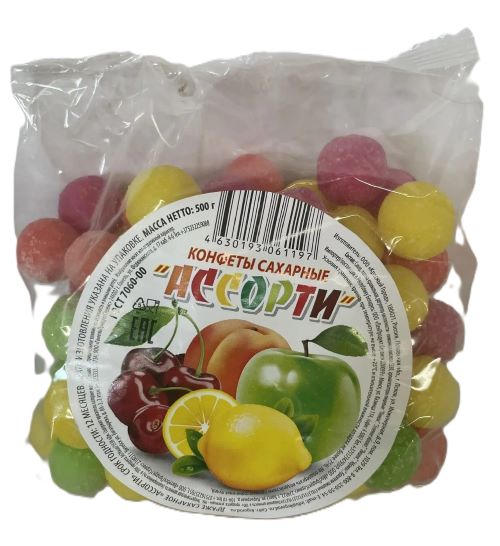 Драже сахарное Ассорти 500 гр, Красный Город