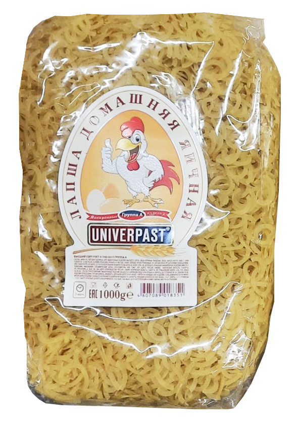 Макаронные изделия, группа А, Лапша домашняя яичная (1,0 кг) "СМС" ООО
