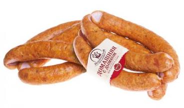 Колбаса в/к "Домашняя с дымком" кат. А, вес