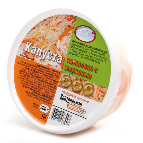  Капуста квашеная с морковью 0,9 кг "Традиции Вкуса" г. Дмитров
