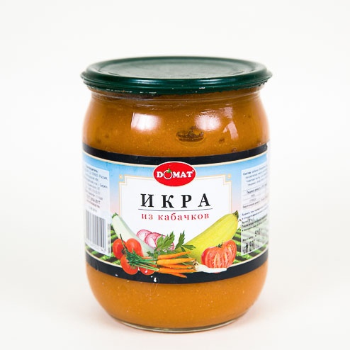 Икра из кабачков "Домат" 510 г ст/б ГОСТ ДОМАТ