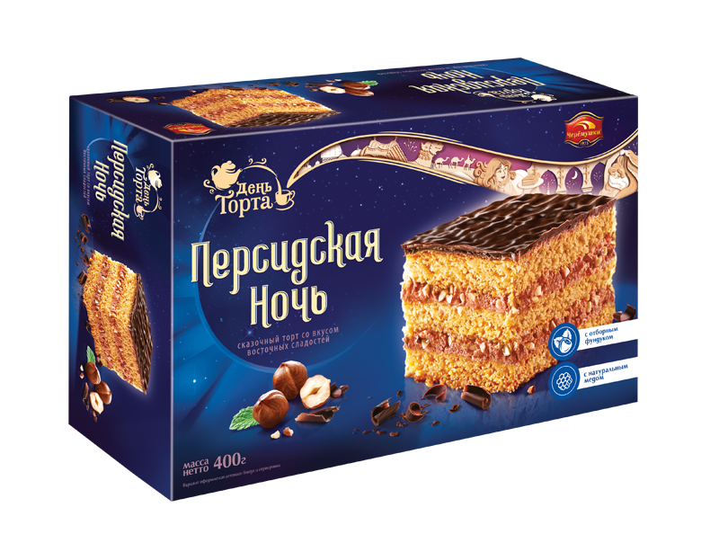 Торт Персидская ночь 400 г. АО КБК " Черемушки "