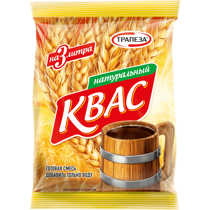 Квас сухой натуральный "Трапеза" 240гр ООО Новосибирский пищевой комбинат