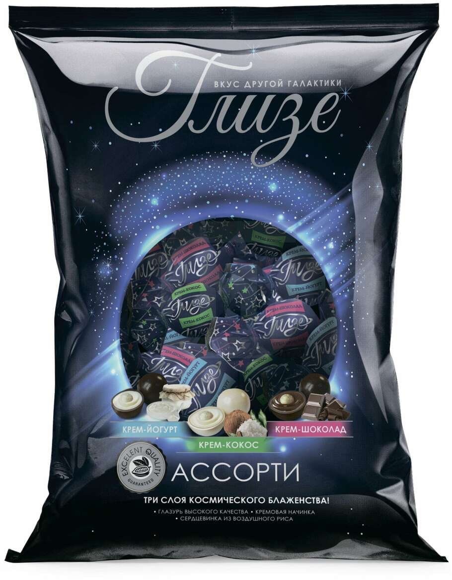 Конфеты глазированные Глизе, Сладольче, Сферучи с начинками 500 гр