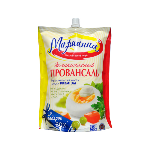 Майонезный соус Провансаль столовый "Марианна"750 мл/ д\пак ООО "Ногинский пк "