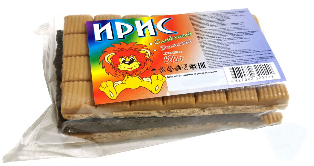 Ирис тираженный (ассорти) 600 гр. ООО Кондитерское Предприятие "Торгобеспечение"