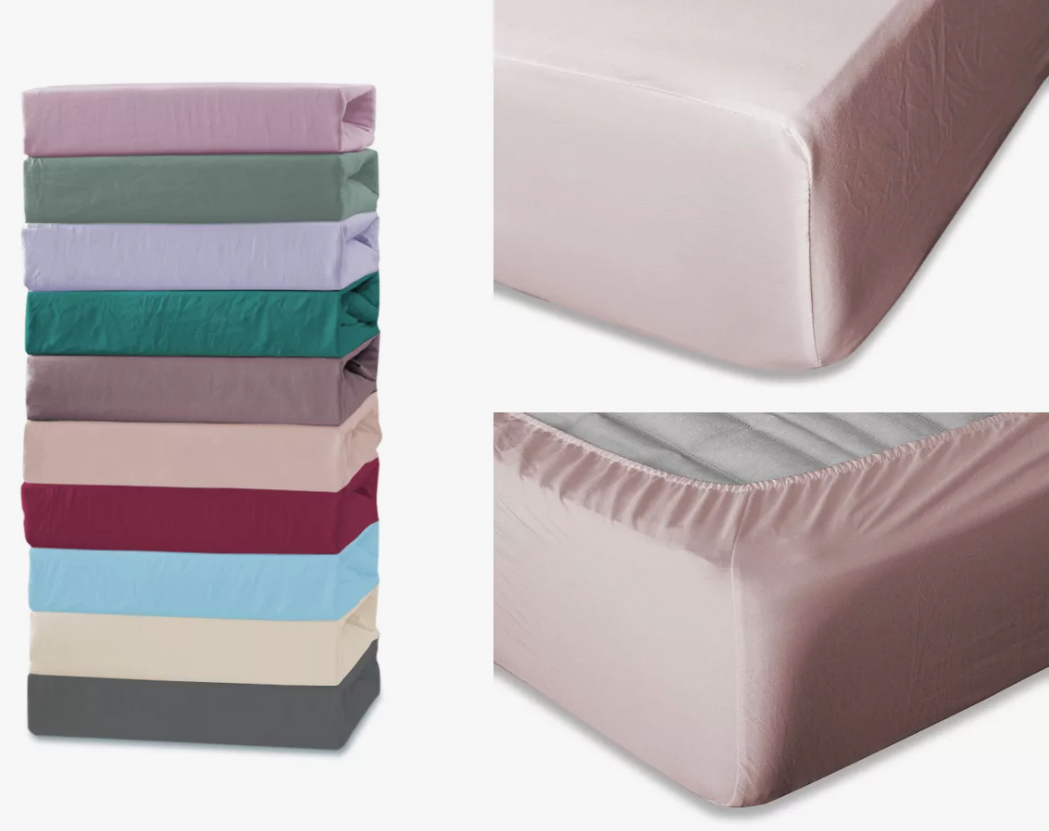 Простыня на резинке 160х200см. Полисатин, 100% ПЭ