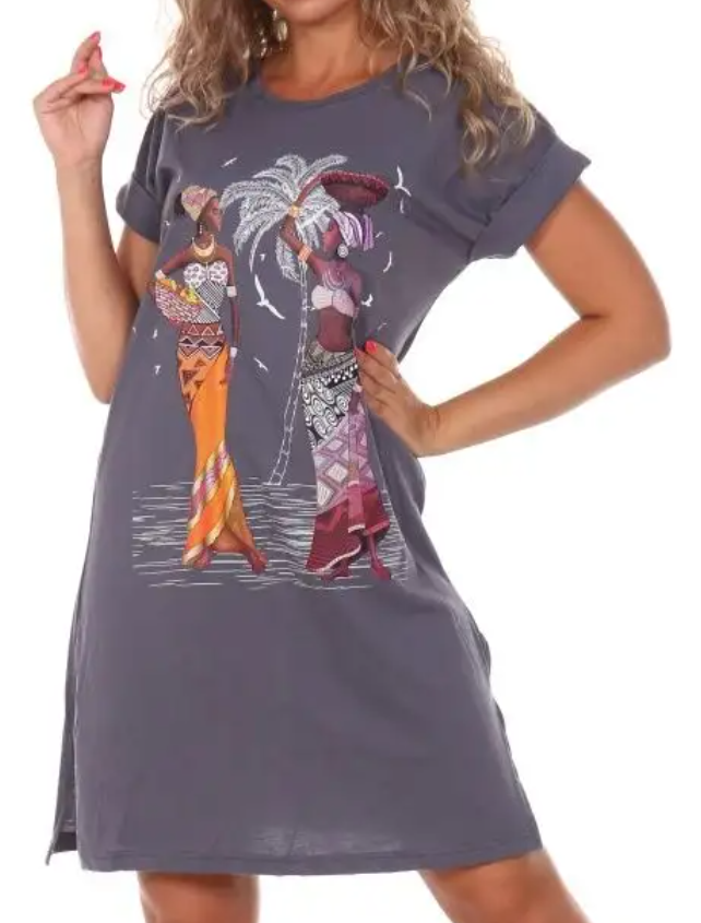 Туника домашняя пижамная хлопок 100% р 46 56 