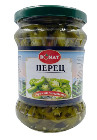 Перец горький халапеньо резаный 500г. ст/б "Домат"
