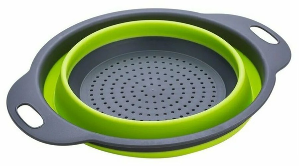Дуршлаг 2 л, размер 29,5х24х9,4см пластик/силикон