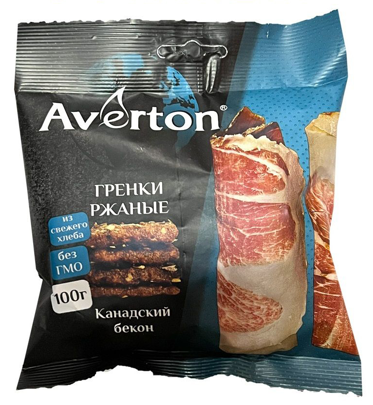 Гренки ржаные Averton в ассор.100 гр.