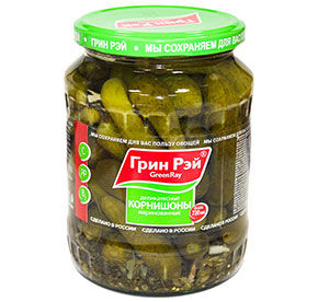 Корнишоны маринованные Green Ray 720мл СТб