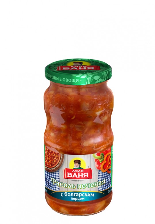 Фасоль печеная с болгарским перцем 480гДядя Ваня 