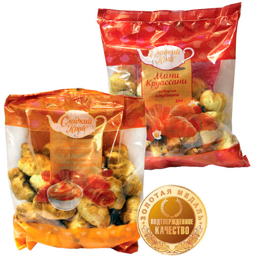 Мини круассан с начинкой, 0,5 кг ООО "Сладкий край"