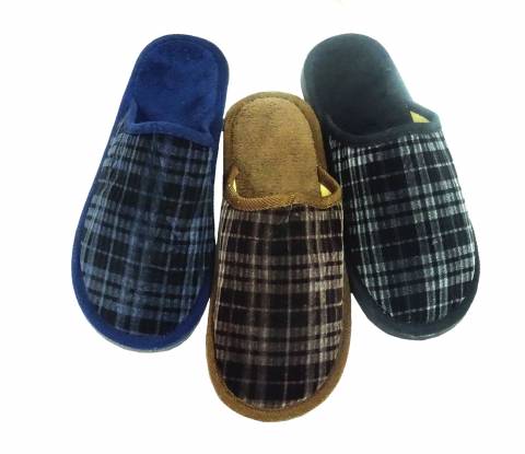 Тапочки муж р.41 45, вверх бязь,подклад войлок, подошва цельнолитьевая ЭВА