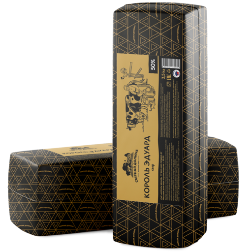 Сыр " Король Эдуард" БЗМЖ жирн.50% , брус, кг БЗМЖ