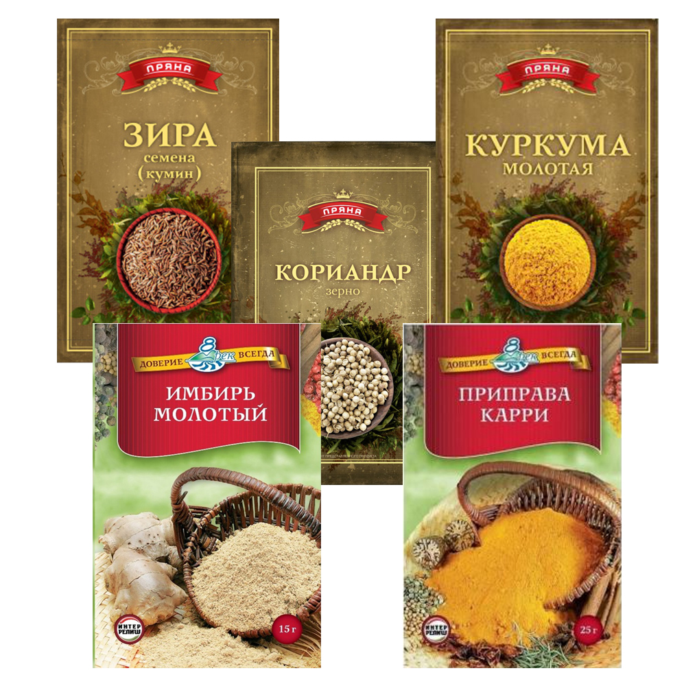 Набор приправ "Восточные мотивы" 8 рек 85 гр. (спайка) Партнер ПК ООО