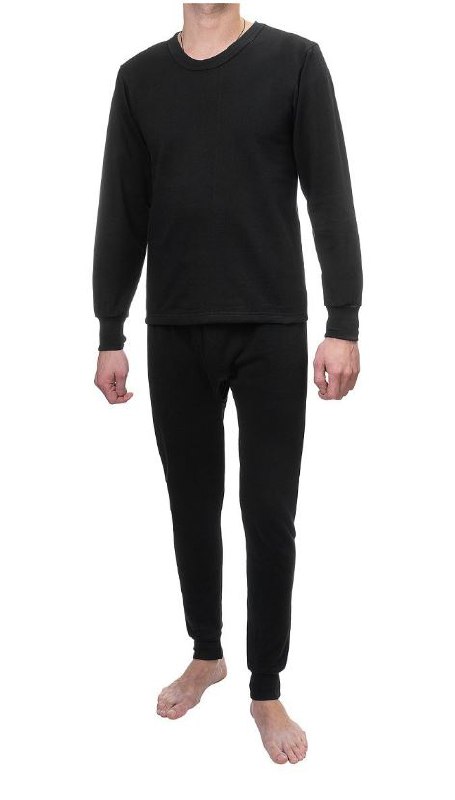 Комплект термобелья муж. 100% хлопок, футер 2х нитка, 180гр/м2, р 48 56