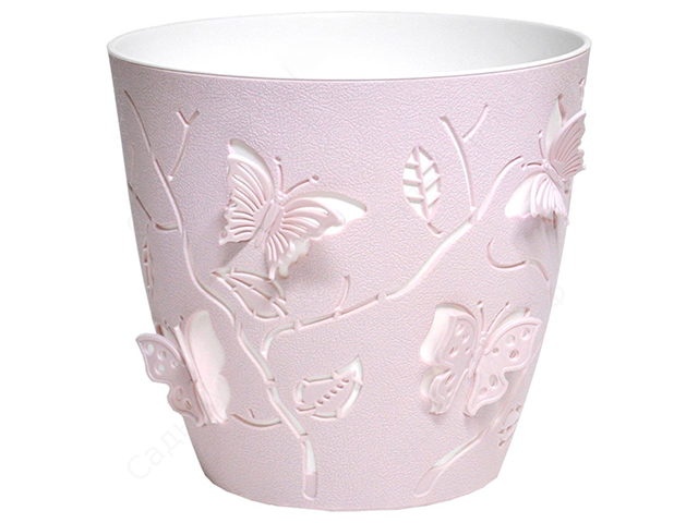 Горшок для цветов Butterflies 5,3 л D225 мм, ПЛАСТИК РЕПАБЛИК