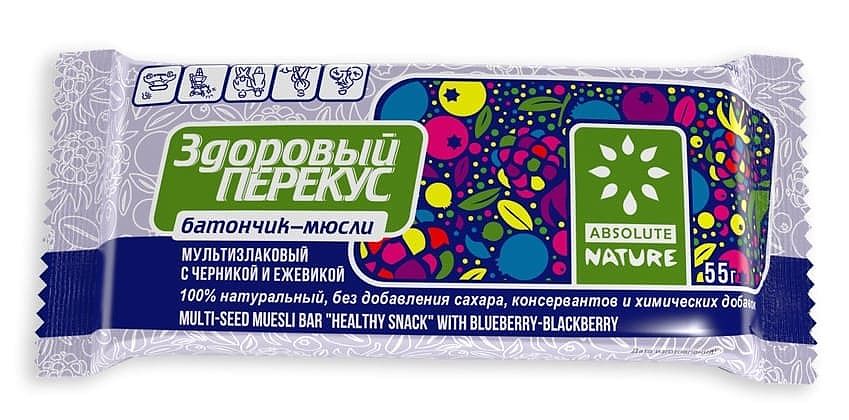 Батончик мюсли Здоровый перекус 60г