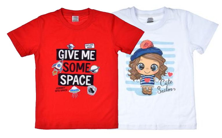 Футболка детская хлопок 100% 130 140 гр с коротким рукавом с принтом р 110 140