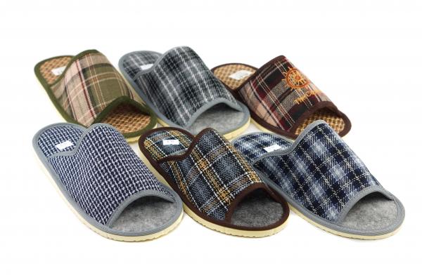 Тапочки мужские вверх текстиль подошва Эва арт.8003 муж. р.41 45