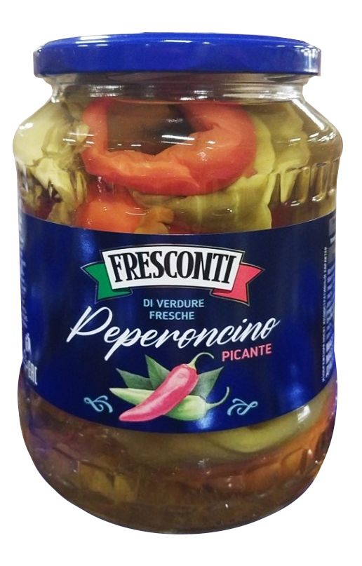 Перец горький маринованный ТМ "Freskonti" 650г СТб твист