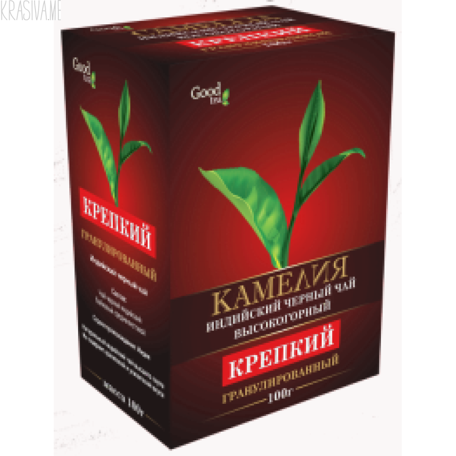 Чай черный индийский гранул. в/с Камелия 200гр карт.