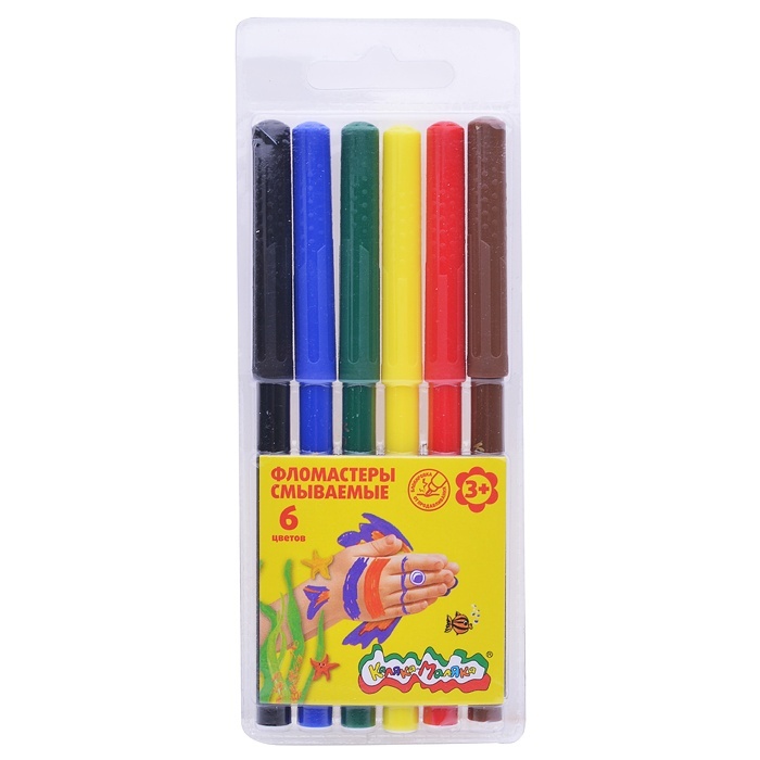 Фломастеры 6цв Каляка Маляка