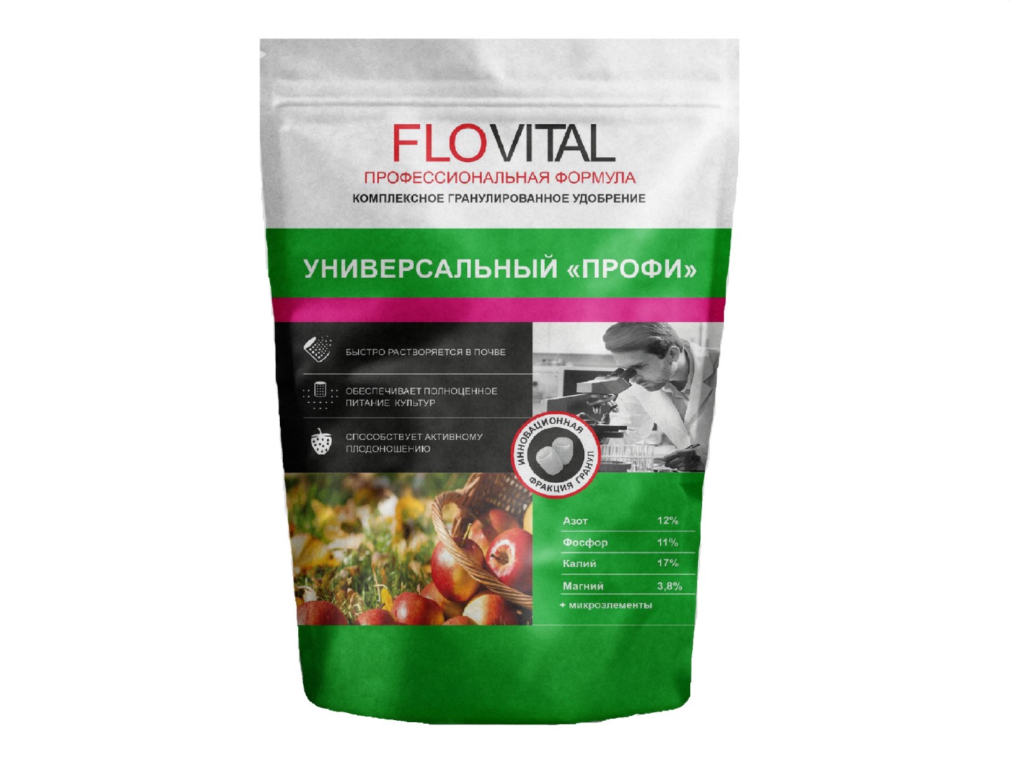 Комплексное минеральное гранулированное удобрение FLOVITAL 1кг