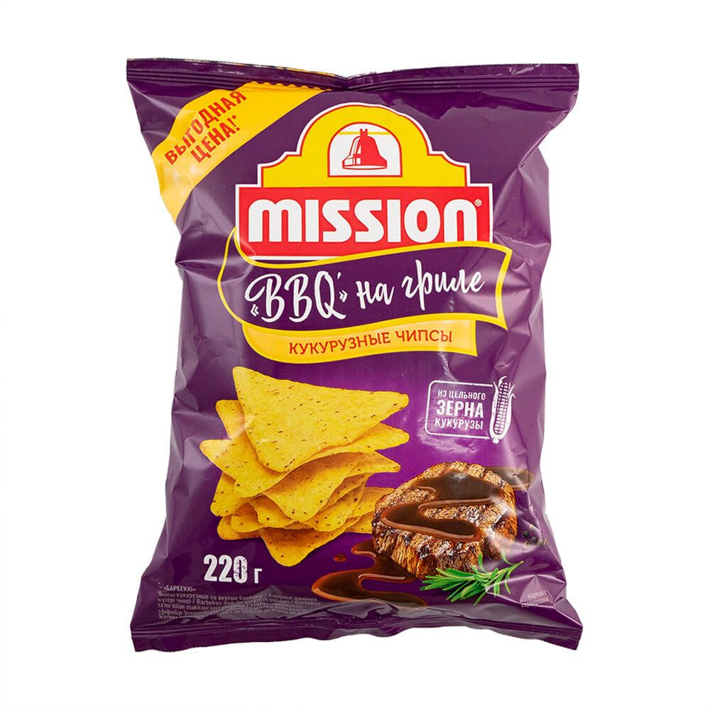 Чипсы кукурузные MISSION на гриле/томат 220гр