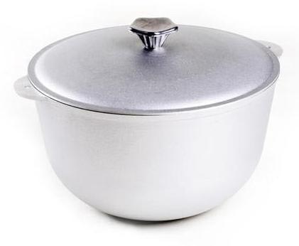 Казан алюминиевый 8л, с крышкой