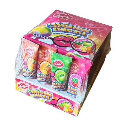 Жевательная резинка "Зубная паста" (20шт*20гр) 400гр Зудов и К