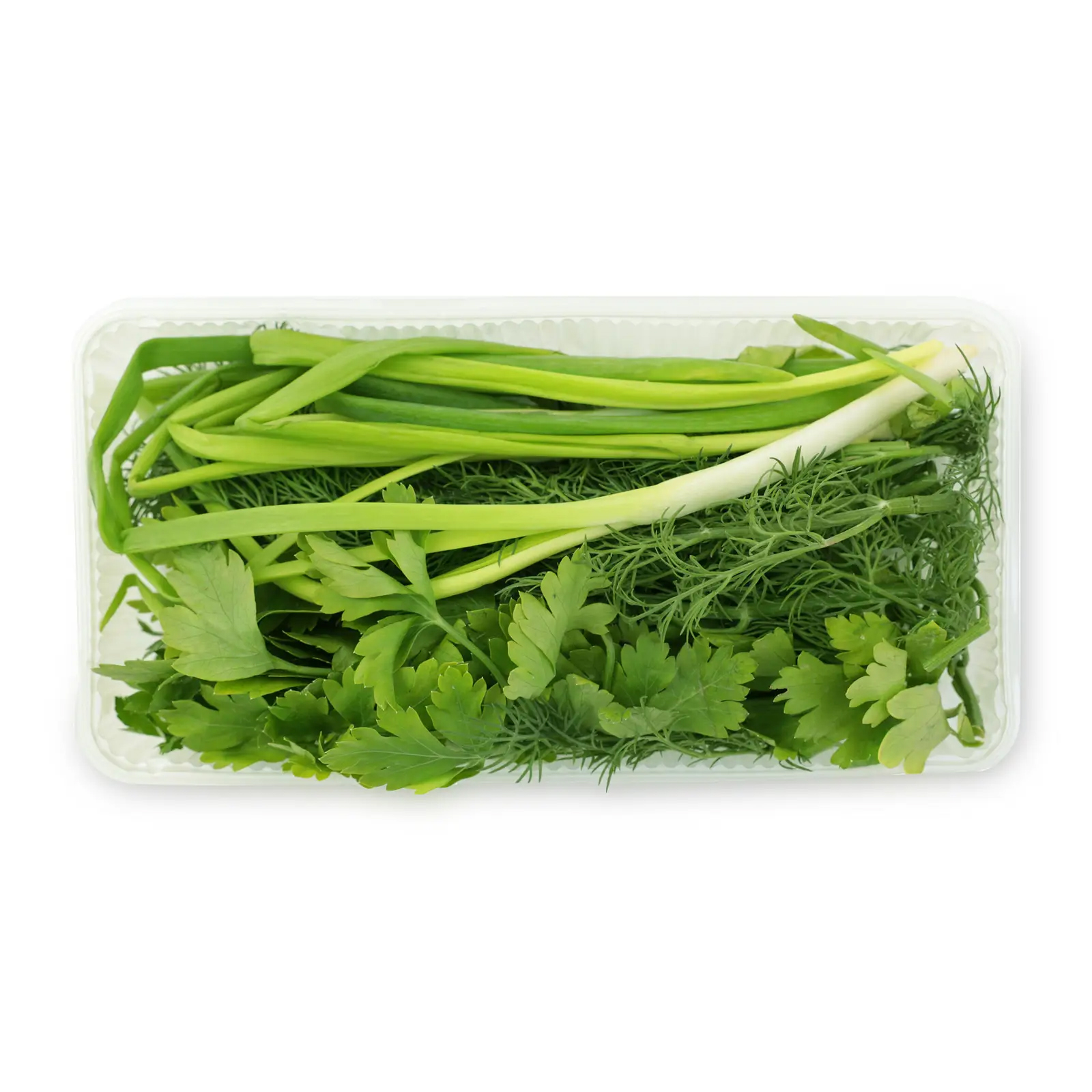 Зелень ассорти 100г лук петрушка укроп, лоток