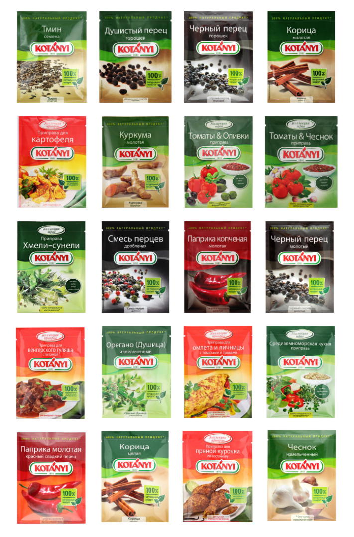 Приправы и специи Kotanyi пакет 65гр, Котани ООО