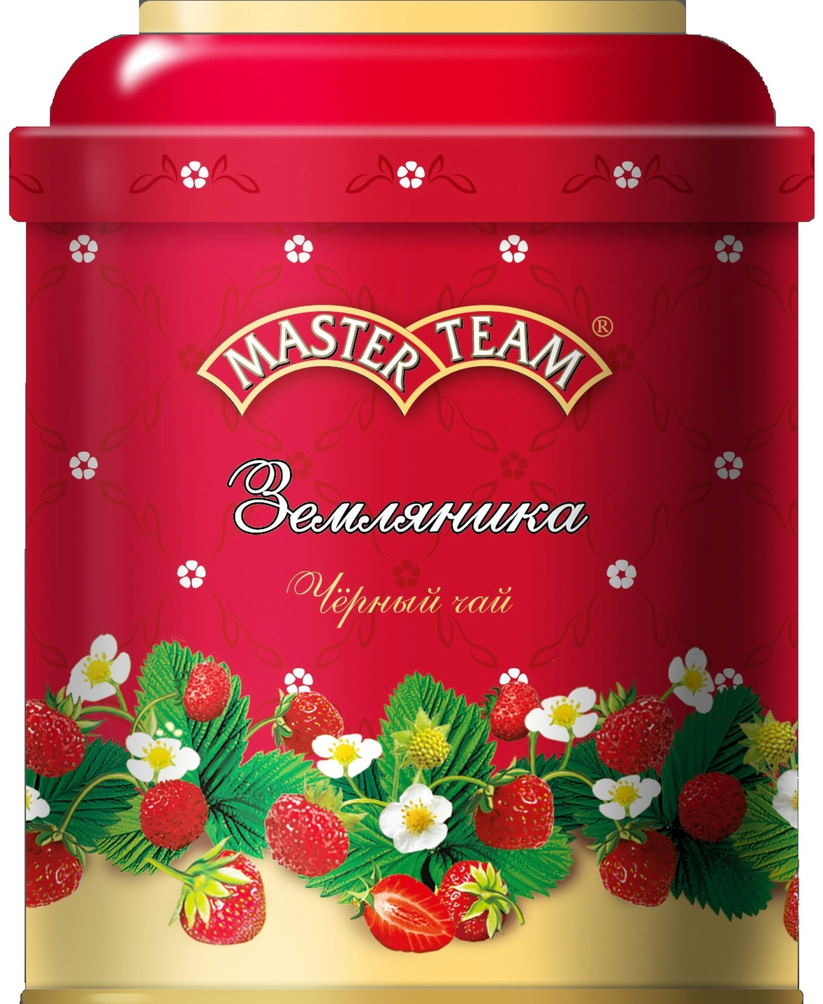 Чай черный Master Team Земляника 100г ж/б