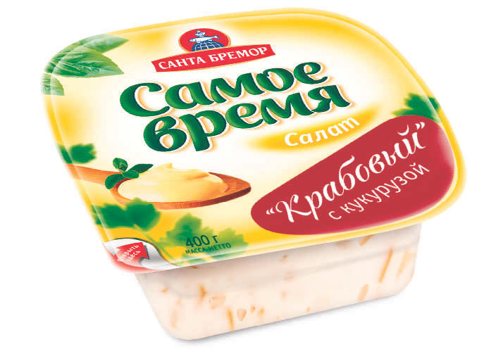 Салат "Краб с кукурузой" 400 гр Русское Море АО