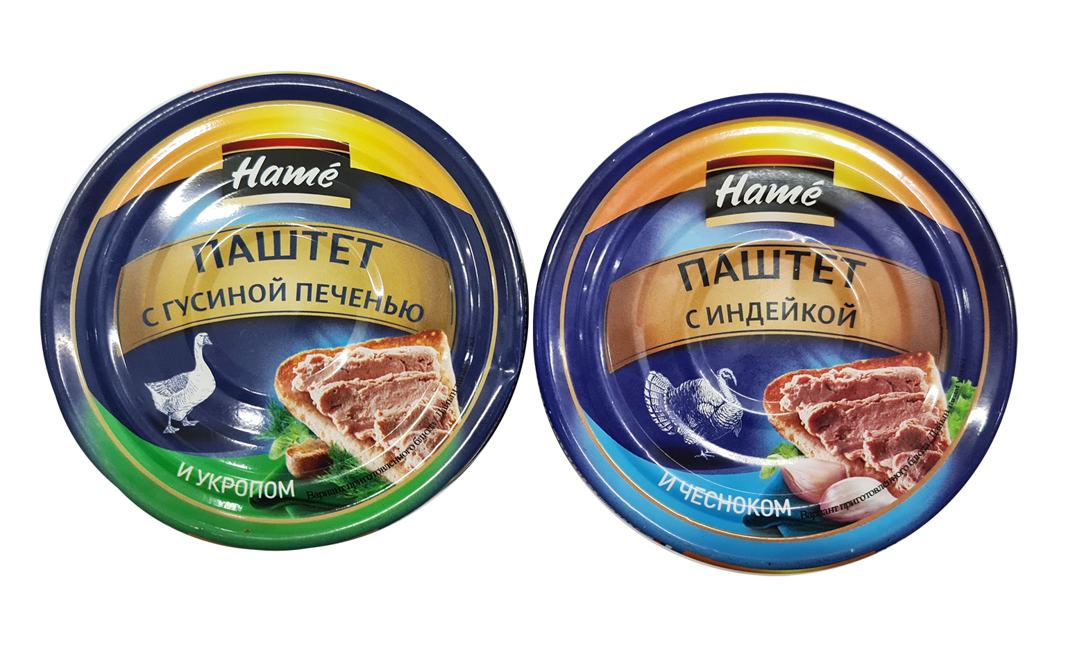 Паштет Закусочный ХАМЕ 250г ж/б, Хаме Фудс