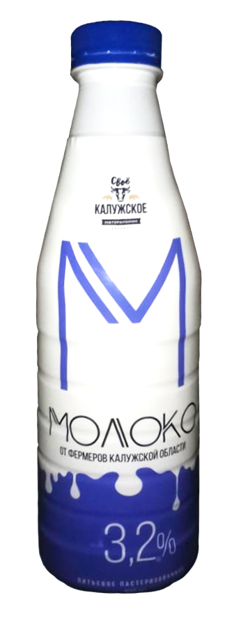 Молоко УТП «Калужское» ГОСТ, МДЖ 3,2%,1л, БЗМЖ ООО «Свое Калужское»