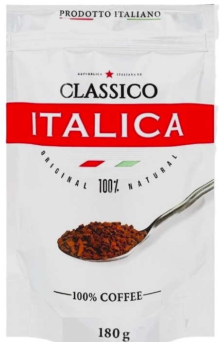Кофе гранулированный сублимированный ITALICA Classico 180гр,Собрание ООО