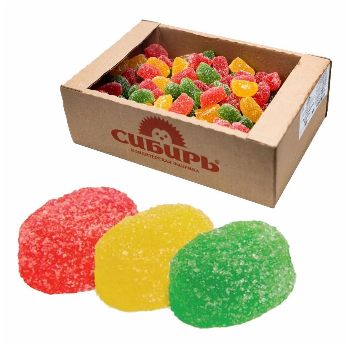 Мармелад желейный резной "Светофор" 500 гр КФ Сибирь