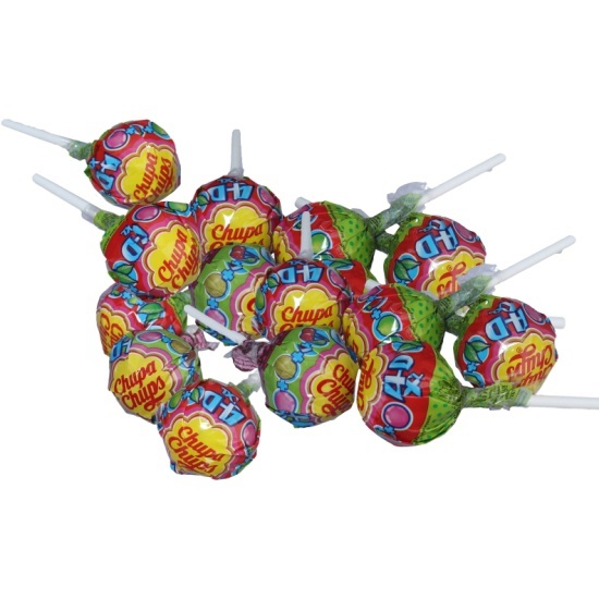 Чупа Чупс Карамель на палочке с жев.резинкой 348гр. Перфетти Ван Мелле