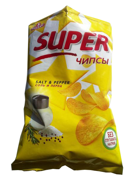 Чипсы картофельные "Super чипсы" 300г ООО Русскарт сити
