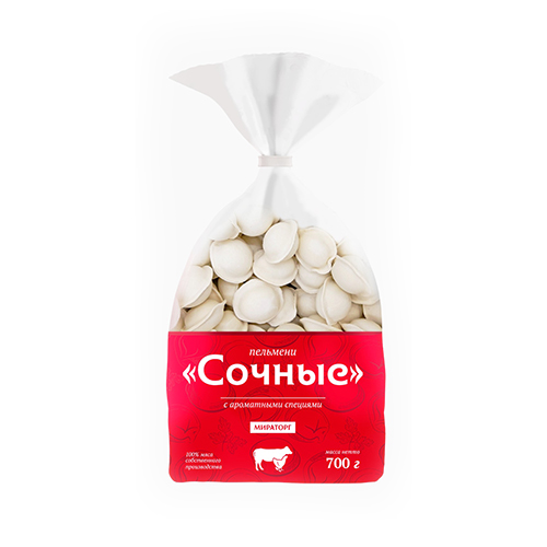 Пельмени Сочные МИРАТОРГ 700 гр.