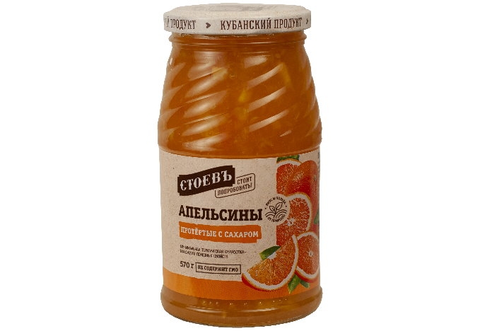 Апельсины протертые с сахаром La Sora 570 гр. ст/б Барановичский комбинат пищевых продуктов и конце