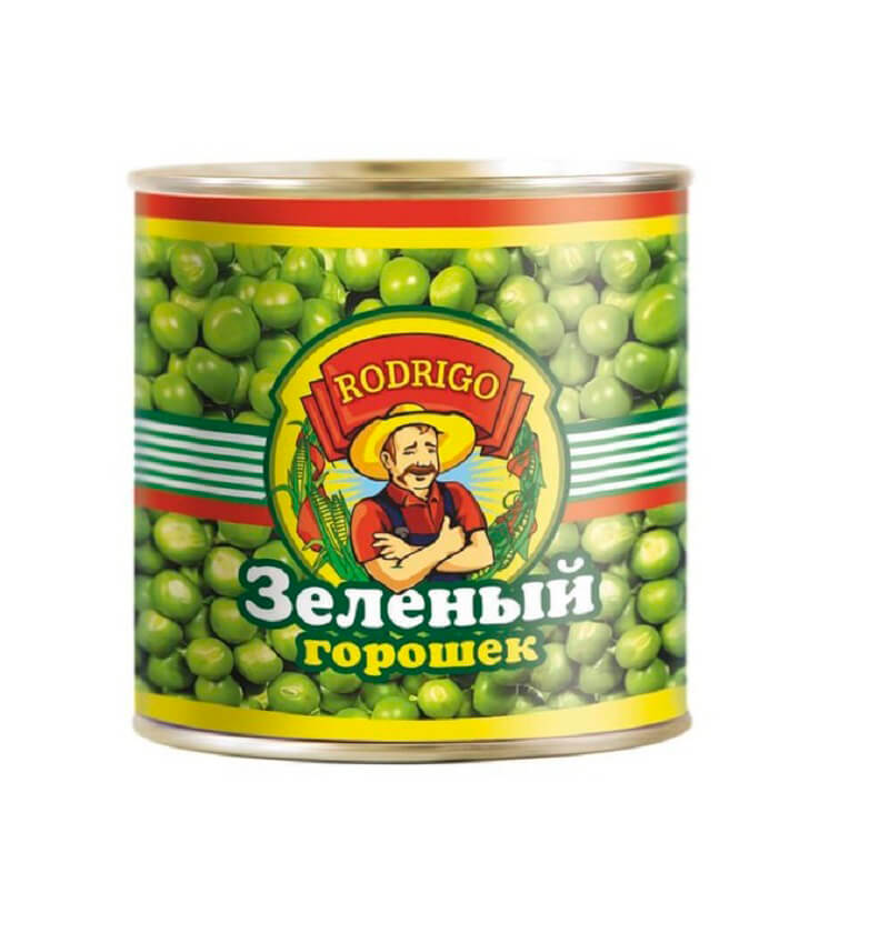 Горошек зеленый "Родриго" 425 мл (400г) ж/б, ТУ, Белгородский КК, Белгород ООО Белгородский КК