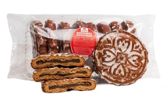 Коврижка "Медовая" печатная с фруктовой начинкой 1,1кг