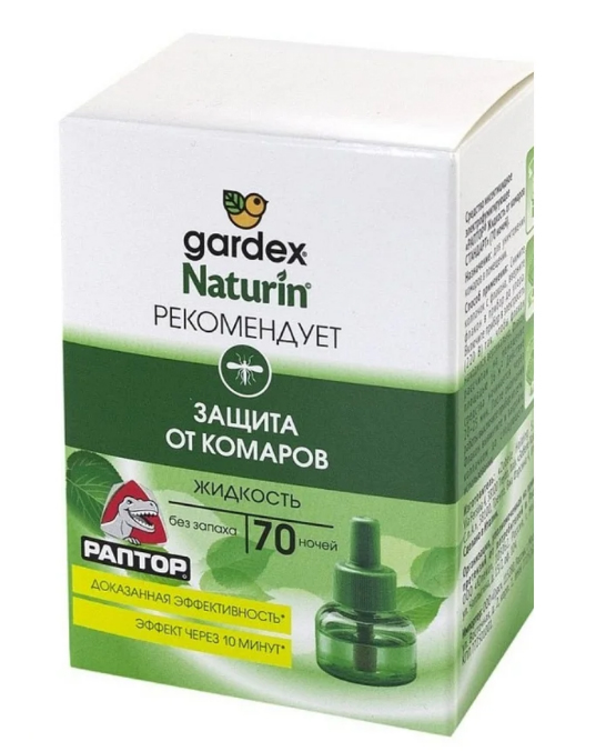Жидкость от комаров 70 ночей РАПТОР Naturin РД Дистрибьюция ООО