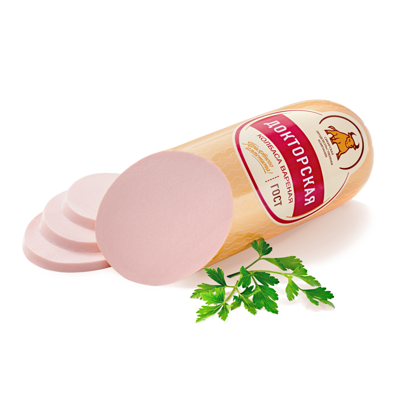 Колбаса вареная "Докторская" Сибирский стандарт, ГОСТ, кат А, вес, ООО СПК