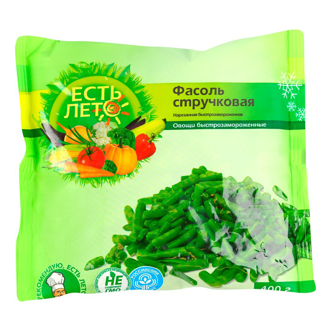 Фасоль стручковая ТМ "Есть лето"пак 400г